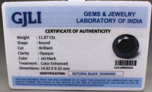 Vendo anillo de diamante negro natural 100% d - Imagen 3