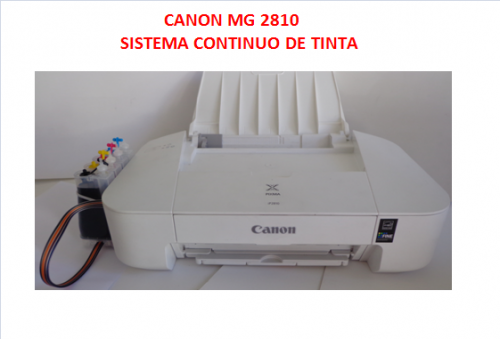 impresor canon mg2810 con sistema de tinta co - Imagen 1