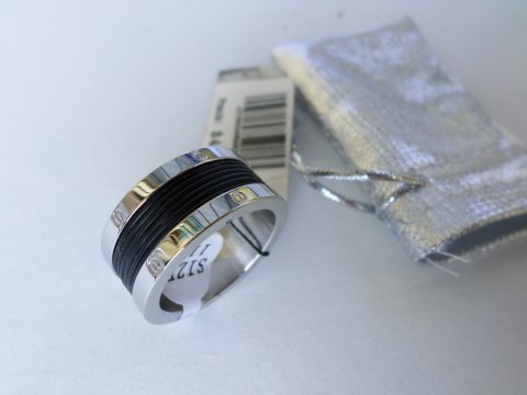 se vende fino anillo talla11  en acero inox - Imagen 2