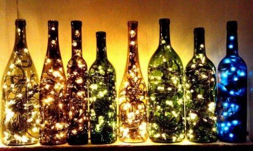 Botellas decorativas con luces Dele a su hog - Imagen 3