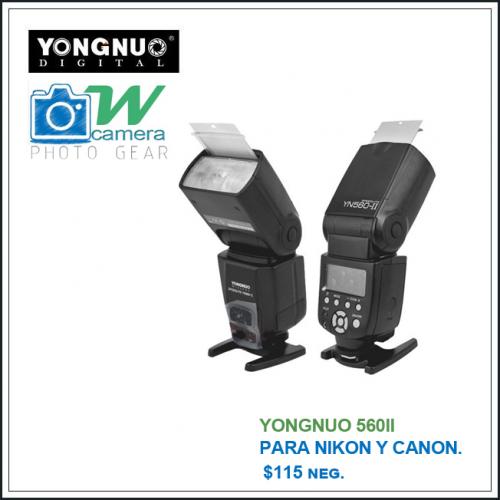 flash externo para nikon y canon yongnuo 560i - Imagen 1