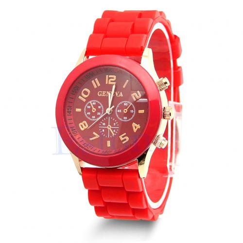 Reloj señorita marca Geneva en colores rojo - Imagen 1