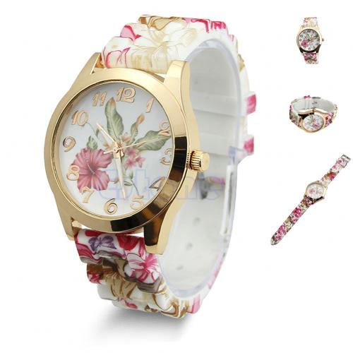 Reloj para dama estampado con flores 15 - Imagen 1