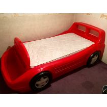 cama carro marca little tikes color rojo tipo - Imagen 1