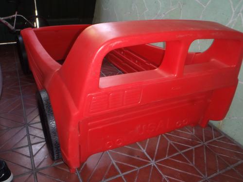 cama carro marca little tikes color rojo rine - Imagen 3