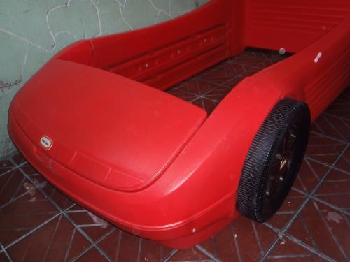 cama carro marca little tikes color rojo rine - Imagen 2