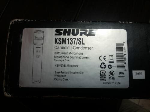 Vendo o cambio 4 micrófonos SHURE2  KSM 13 - Imagen 3
