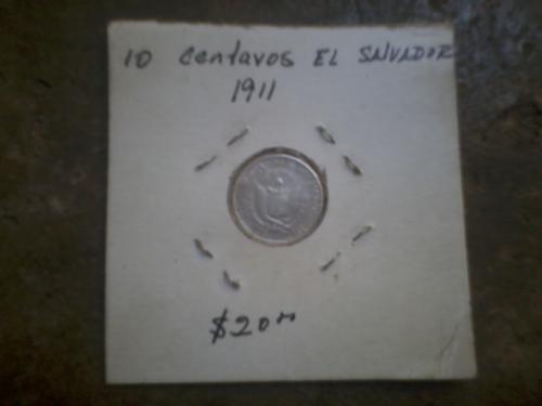 vendo moneda de plata de diez centavos de el  - Imagen 1