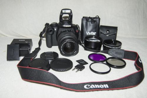 ganga canon eos t5/1200d +lente estabilizado - Imagen 1
