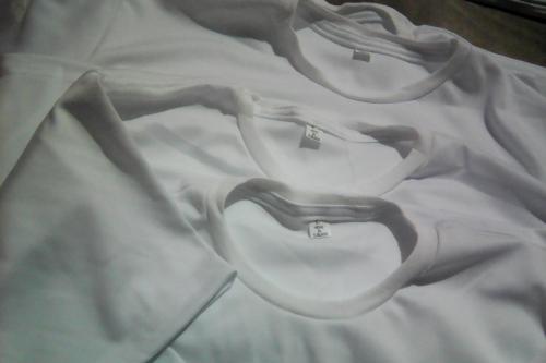 Camisas Blancas deportivas playeras sin estam - Imagen 2
