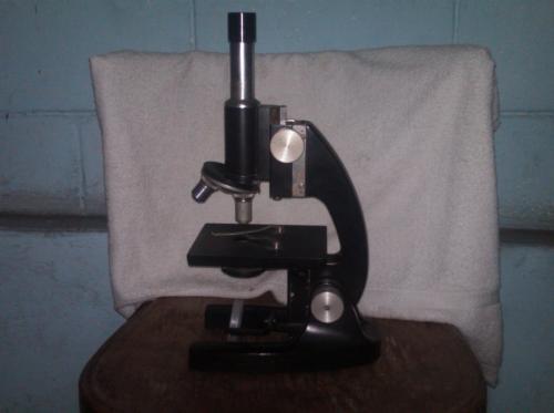 vendo microscopio antiguo aleman funcionando  - Imagen 1