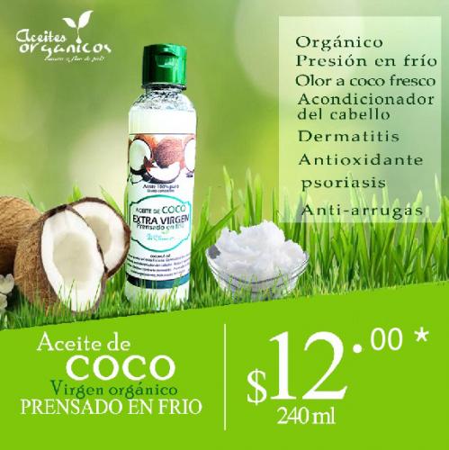 Aceite de coco extra virgen 240 ml 12 Aceit - Imagen 1