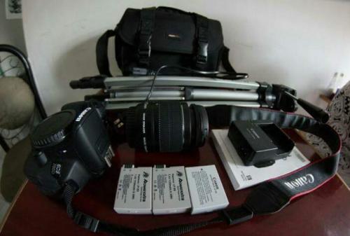 Canon t5i + 3 baterías + maleta + lente 185 - Imagen 1