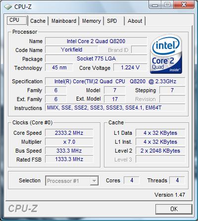 Vendo procesador intel core 2 quad modelo q82 - Imagen 1