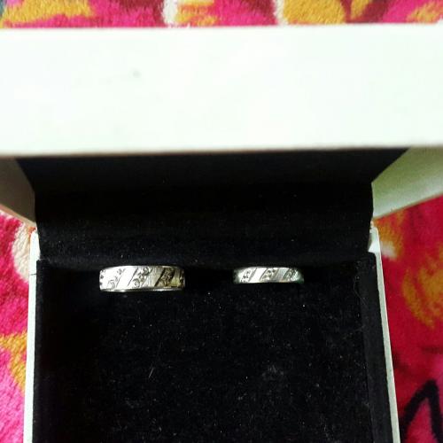 Vendo anillos de matrimonio de plata 925    - Imagen 1