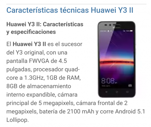 Vendo Huawei Y3 II sellado en su caja para  - Imagen 1