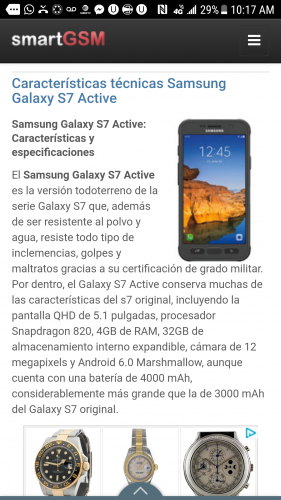 Se vende Samsung Galaxy S7 active Todo terren - Imagen 1
