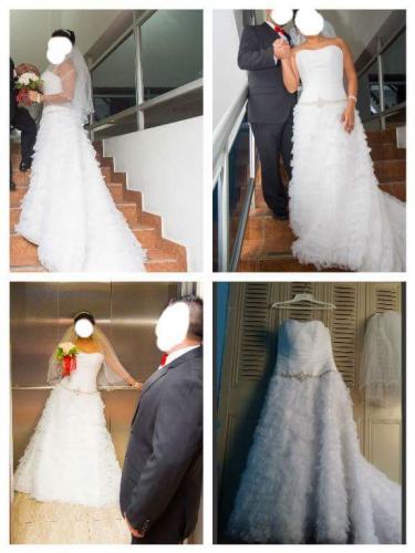vestido de novia estilo imperial talla 10 +ve - Imagen 1