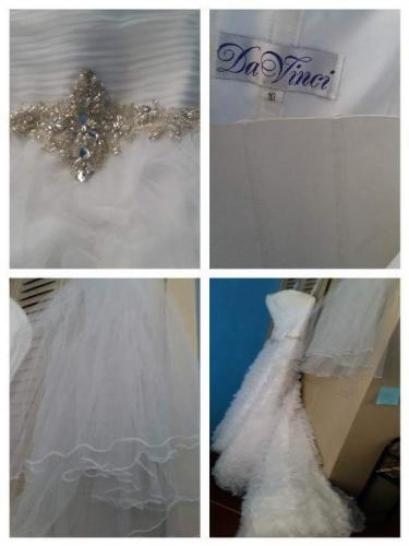 vestido de novia estilo imperial talla 10 +ve - Imagen 2