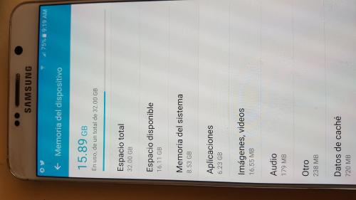 Samsung note 5 de 32 Gb  detalle en la parte - Imagen 2