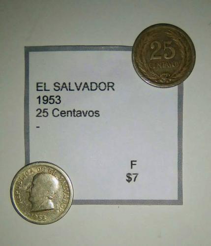 vendo monedas de plata antiguas de El Salvado - Imagen 2