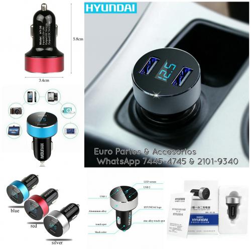 Cargador dual USB de la marca Hyundai &10003 - Imagen 1