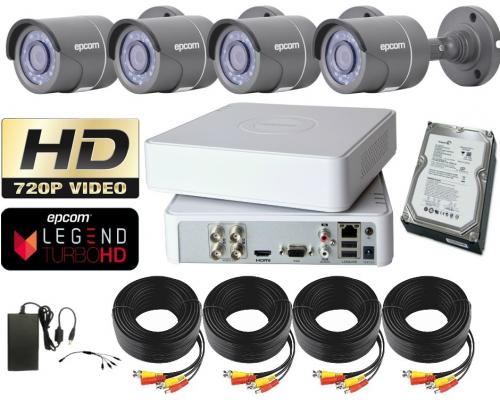 camaras de video vigilancia 24/7  kit de 4 ca - Imagen 1