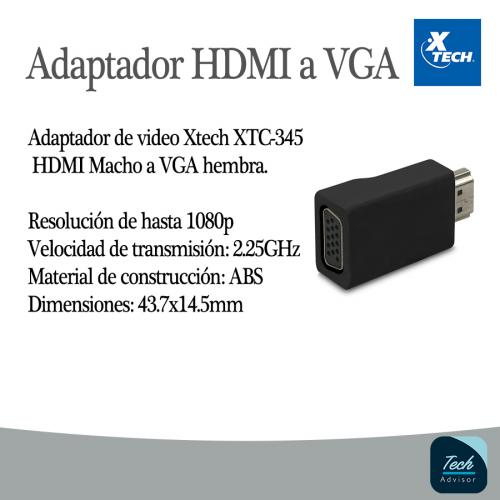 Tech Advisor SV Adaptador HDMI a VGA a 15 nu - Imagen 1