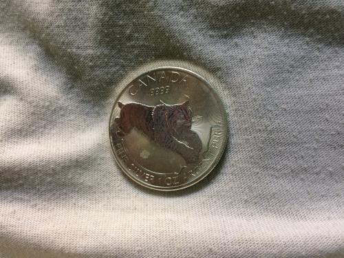 moneda de plata canadiense fina de una onza p - Imagen 1