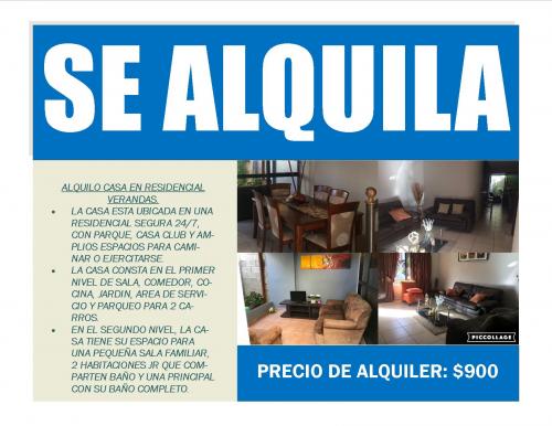 ALQUILO CASA EN RESIDENCIAL VERANDAS La casa - Imagen 1