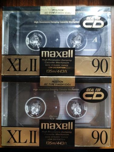 VENDO 2 cassettes type II Maxell XLII de 90  - Imagen 1