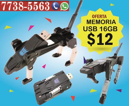 aa Memorias USB 1200 Transformers de 16GB h - Imagen 1