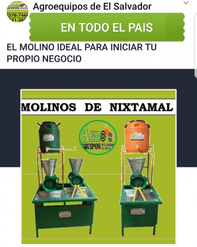 MOLINOS DE NIXTAMAL DE 1 Y 2 TOLVAS Eléctric - Imagen 1