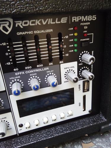 amplificador mixer rockville  8 canales con v - Imagen 2