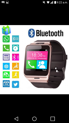 Smartwatch modelo x6 y gv18 color brazalate c - Imagen 3