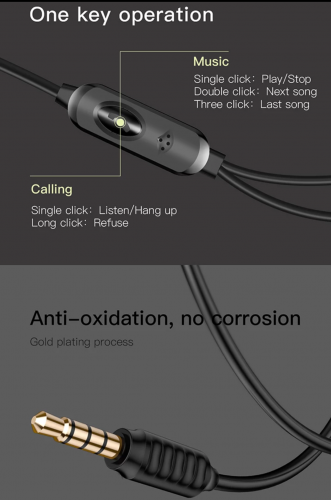 Audífonos Baseus con micrófono incorporado - Imagen 3