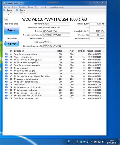 vendo disco duro wd 1tb para laptop  45 disc - Imagen 1