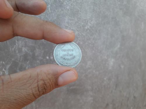Vendo moneda 025 centavos de plata El Salvad - Imagen 2