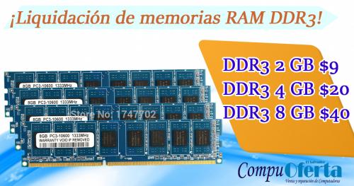 Memorias DDR3 4 GB PC 20 Con garantia de 6 m - Imagen 1
