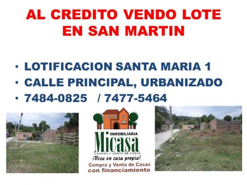 SAN MARTIN vendo lote en col Santa Maria p - Imagen 1