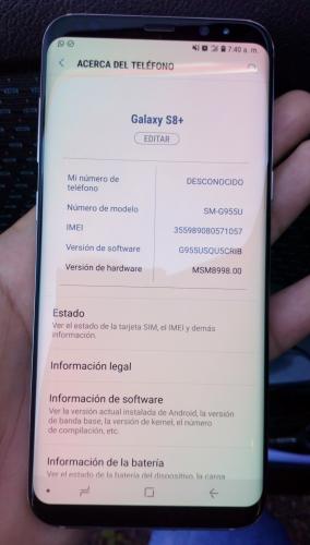 Samsung S8 Plus impecable liberado 450 s - Imagen 2