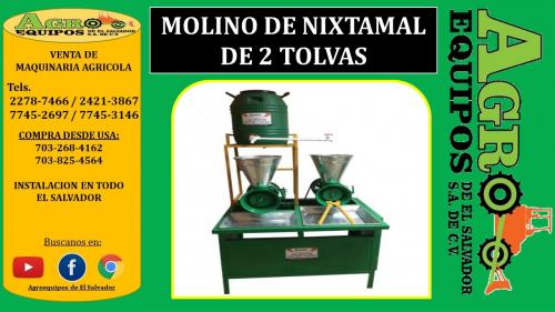VENTA DE MOLINO DE NIXTAMAL DE 2 TOLVAS Equip - Imagen 1