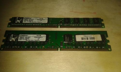 Vendo memoria ram ddr2 de 1GB bus 667 y 800mh - Imagen 1