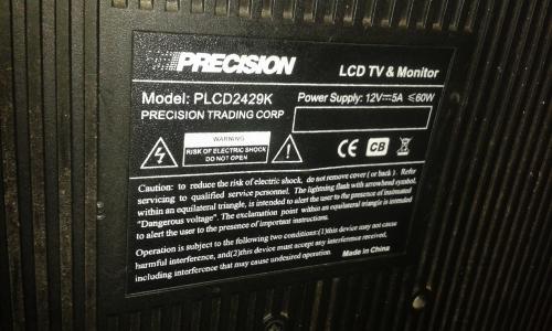 Vendo TV marca Precision de 24 pulgadas LCD a - Imagen 2
