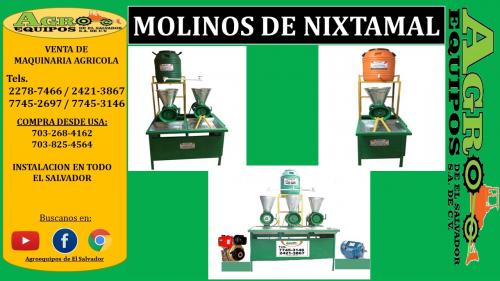 MOLINOS DE NIXTAMAL DE 1 2 Y 3 TOLVAS A E - Imagen 1
