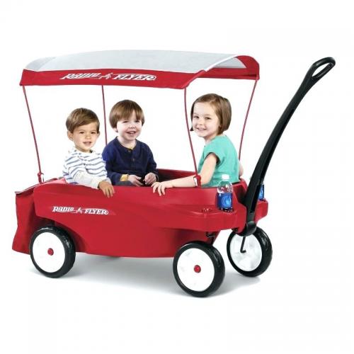 Radio Flyer Deluxe Family Wagon with Canopy - Imagen 1