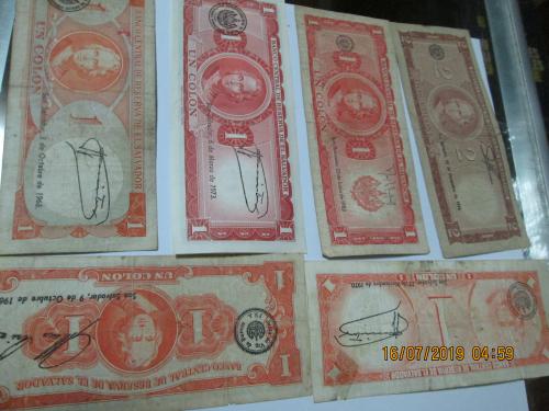 billetes de uno de el Salvador en 65 dolares - Imagen 2