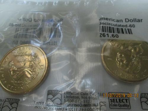 monedas de 1 dolar sin usar a 35 de dolar ca - Imagen 2