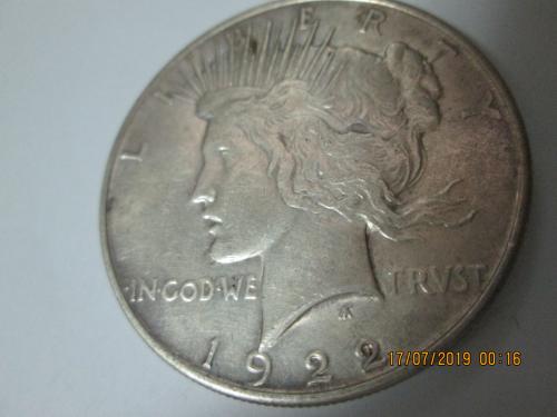 moneda de usa 1922 en 125 dolares - Imagen 1
