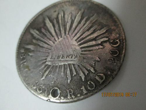 moneda mexicana antigua cien dolares - Imagen 1